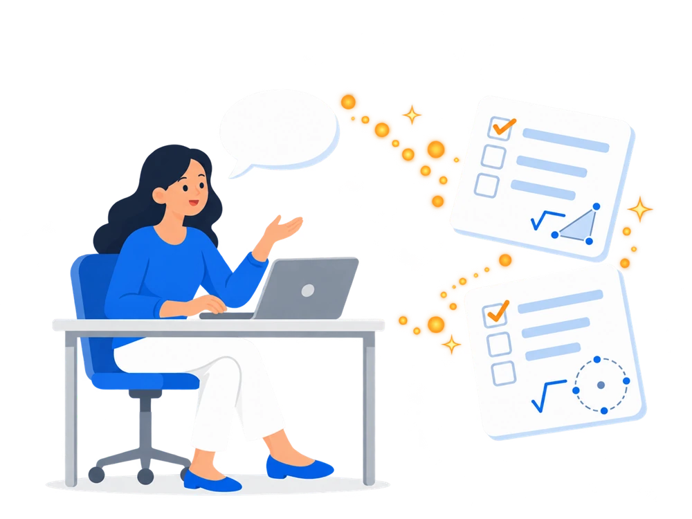 A worksheet being written by AI
